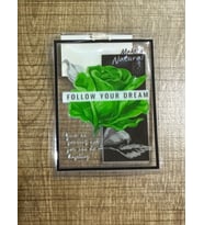 10X8 CM ŞEFFAF ÇANTA GİYİM ARMA YAMA DİKİŞ HOBİ AKSESUARI (Yeşil)