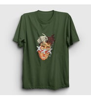 Presmono Unisex Sarı Melting XXXTentacion T-Shirt 47963tt (Haki)
