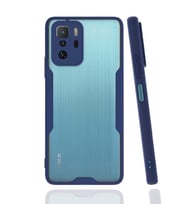 Xiaomi Poco X3 GT Kılıf Zore Parfe Kenarları Pastel Renk Silikon (Lacivert)