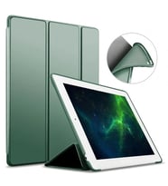 iPad 2 3 4 Kılıf Arkası Silikon Smart Case A1395 A1396 A1397 A1416 A1430 A1403 A (Koyu Yeşil)