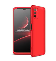 Xiaomi Poco M3 Kılıf Zore Ays Full Koruma Kılıf (Kırmızı)