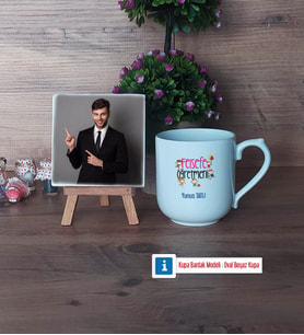 Felsefe Öğretmeni Fotoğraflı Dekoratif Taş, Kupa Bardak Beyaz Hediye (Model 5)