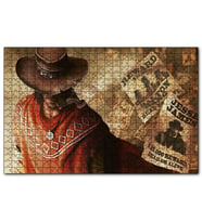 Cakapuzzle Batıdaki En Hızlı Kovboy Görseli  Puzzle Yapboz MDF (Ahşap) (255 Parça)