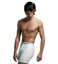 Çift Kaplan 880 Biyeli Elastanlı Pamuklu Erkek Boxer (Beyaz)