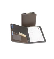 Kapaklı Sekreterlik A5 100 Yaprak Kapasiteli Rainbow Cilp Board Vegan 18,5x23 cm (KAHVE)