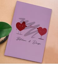 BK Gift Kişiye Özel Sevgili İsimli Sert Kapaklı Lila Defter, Sevgiliye Hediye, Doğum Günü Hediyesi, Anı Defteri (Model 6)