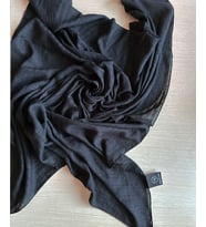 Moda Kaşmir Misto Pamuklu Eşarp (Siyah)