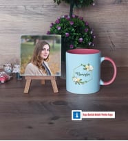 Doğum Günü Hediyesi Fotoğraflı Dekoratif Taş, Kupa Bardak Beyaz Hediye (Model 6)