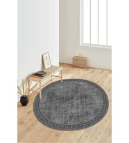 Dijital Baskılı Kaymaz Taban Yıkanabilir Yuvarlak Salon Halısı Koridor Halısı Paspas NDY-HT-125 (Çok Renkli)
