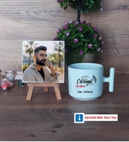 Edebiyat Öğretmeni Fotoğraflı Dekoratif Taş, Kupa Bardak Beyaz Hediye Öğretmenler Günü Hediyesi (Model 12)