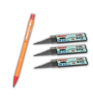 2.0 Mm Kalın Uçlu Versatil Kalem 1 Adet ve 2.0 Mm Kalın Uç Siyah 3 Adet (Turuncu)