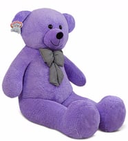 Pababo 140 Cm Papyonlu Büyük Ayıcık (%100 yerli) (Lila)