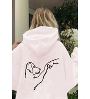 Can Dostum Baskılı Oversize Sweatshirt (Beyaz)