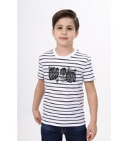 Toontoy Erkek Çocuk Çizgili Tişört (Lacivert)