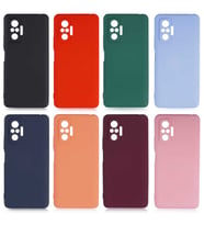 Xiaomi Redmi Note 10 Pro Kılıf Kamera Korumalı Lansman Silikon (Kırmızı)