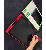 Büyük Digital Çok Amaçlı Yazı Tahtası Grafik Çizim Tableti Lcd 10" Inc Ekran -  Eğitim Btb-4 (Kırmızı)