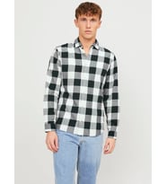 Jack & Jones Jjegingham Twill Erkek Gömlek (Beyaz)