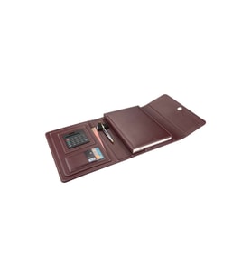 Organizer Ajanda Kılıflı Tarihsiz Çizgili 160 Yaprak 17x24 Defterli Mıknatıs Kapaklı Rainbow Vegan 22x26 cm (Bordo)