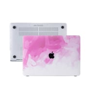 McStorey Macbook Air ile Uyumlu Kılıf M1 HardCase A1932 A2179 A2337 Paint02 (Pembe)