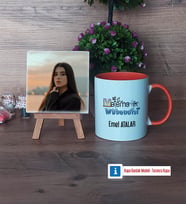 Matematik Mühendisi Fotoğraflı Dekoratif Taş, Kupa Bardak Beyaz Hediye (Model 13)