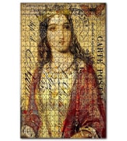 Cakapuzzle Kart Postal Ve Kraliçe Görseli Puzzle Yapboz MDF (Ahşap) (500 Parça)