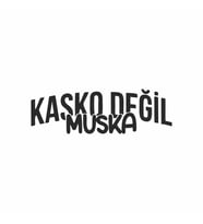 Kasko Değil Muska Araba Sticker siyah 16x5 CM (Siyah)