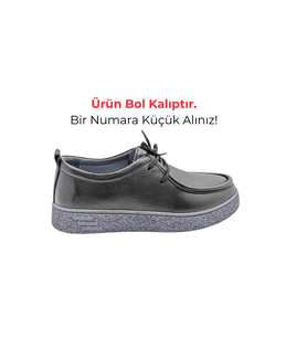 Çiğdem Kundura FerroWalk Erkek Hakiki Deri Günlük Casual Ayakkabı - FerroWalk - KAHVERENGİ - 44 (Siyah)