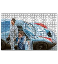 Cakapuzzle Ford V Ferrari Christian Bale Matt Puzzle Yapboz MDF (Ahşap) (500 Parça)