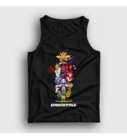 Presmono Unisex Kırmızı All Undertale Atlet 31630tt (Siyah)