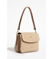 Just Polo Yeni Sezon Kolon Askılı 4 Bölmeli Kadın Omuz Çantası 25x15cm PBU2174 (Vizon - Taba)