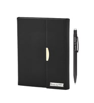 İsme Özel Tasarım Defter ve Tükenmez Kalem Seti - Renk Seçenekli (Siyah)