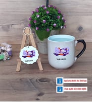 Bilgisayar Mühendisi Kupa Bardak Kırmızı ve Ahşap Anahtarlık Hediye (Model 9)