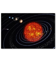 Cakapuzzle Güneş Sistemi  Puzzle Yapboz MDF (Ahşap) (255 Parça)