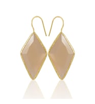 Kadir Jewellery 22 Ayar Altın Kaplama Vintage Küpe -El İşçiliği Ve Hipoalerjenik Küpe (Turuncu)