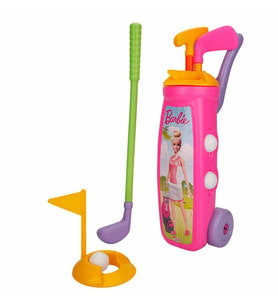Barbie Golf Arabası Oyuncak Eğitici Oyun Seti Sarı (Pembe)