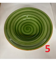 MAKARNA TABAĞI 25 CM SERAMİK (Yeşil)