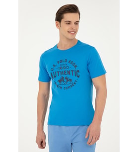 U.S. POLO ASSN. ERKEK T SHIRT G081GL011-0-1827193 (Sax)