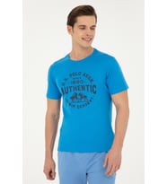 U.S. POLO ASSN. ERKEK T SHIRT G081GL011-0-1827193 (Sax)