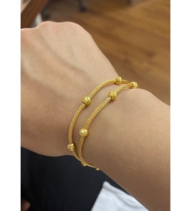 Dorika Boncuk Detaylı İki Zincirli Altın Gümüş Rengi Kombinli Gümüş Bileklik : Gümüş - 17 cm : Gümüş - Altın - 19 cm : Gümüş - 20 cm : Altın - 20 cm : Gümüş - Altın - 20 cm (Altın)