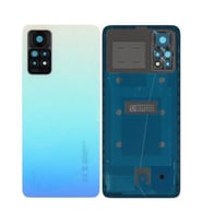 Redmi Note 11 Pro 4G Uyumlu Arka Pil Batarya Kapağı Kamera Lensli (Mavi)