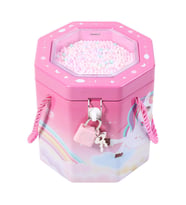 Livava Maymuncuk Altigen Askılı Ve Kilitli Metal Kumbara, Mavi, 13X12 (Pembe)