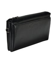 KANGAROO KINGDOM Hakiki Dana Deri Lacivert Erkek Portföy & Clutch El Çantası 8822-L (Siyah)