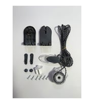 Zebra & Stor Perde Mekanizma Seti - 4,5 cm Kasaya Uyumlu Açık Gri (Antrasit)