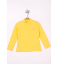 Toontoy Kız Çocuk Tnty Nakışlı Sweatshirt (Sarı)
