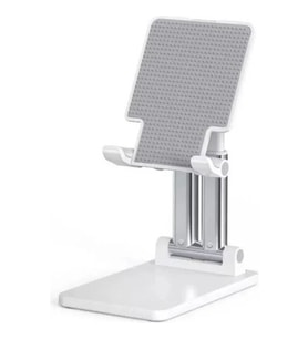 Masaüstü Telefon Standı Yükseklik ve Bakış Açısı Ayarlanabilir Telefon Tutucu ve Tablet Standı (Beyaz)