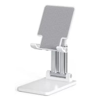 Masaüstü Telefon Standı Yükseklik ve Bakış Açısı Ayarlanabilir Telefon Tutucu ve Tablet Standı (Beyaz)