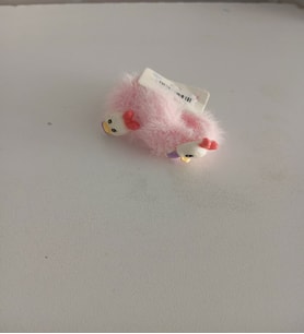 Karakteri Renkli Lastikli Toka 2 Adet (Pembe)