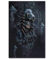 Cakapuzzle Anubis, Kurukafalar ve Halkalı Doberman Puzzle Yapboz MDF (Ahşap) (1000 Parça)