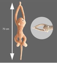 Sevimli Peluş Maymun Oyuncak , Elleri Yapışabilen  70 cm (Bej)