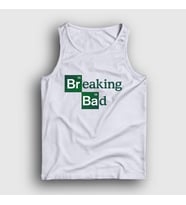 Presmono Unisex Sarı Logo Breaking Bad Atlet 185169tt (Beyaz)